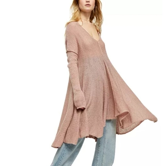 𝅺free People Dancing In The Forest Tunic Sweater XS - Picture 3 of 12